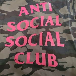 XS anti social social club camo jacket